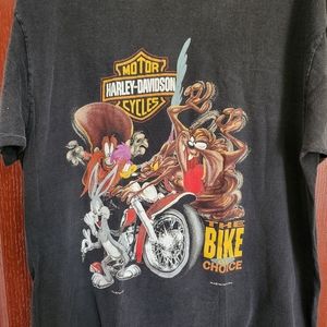 Harley Davidson/Warner Brothers short- sleeved tee shirt size men's XL